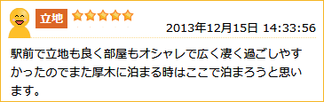 クチコミ・立地