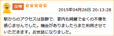 クチコミ・立地